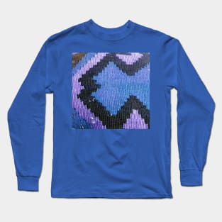 blue rug pattern, abstract art, antique rug pattern, minimal art, modern art, carpet pattern, For custom orders please DM me. Long Sleeve T-Shirt